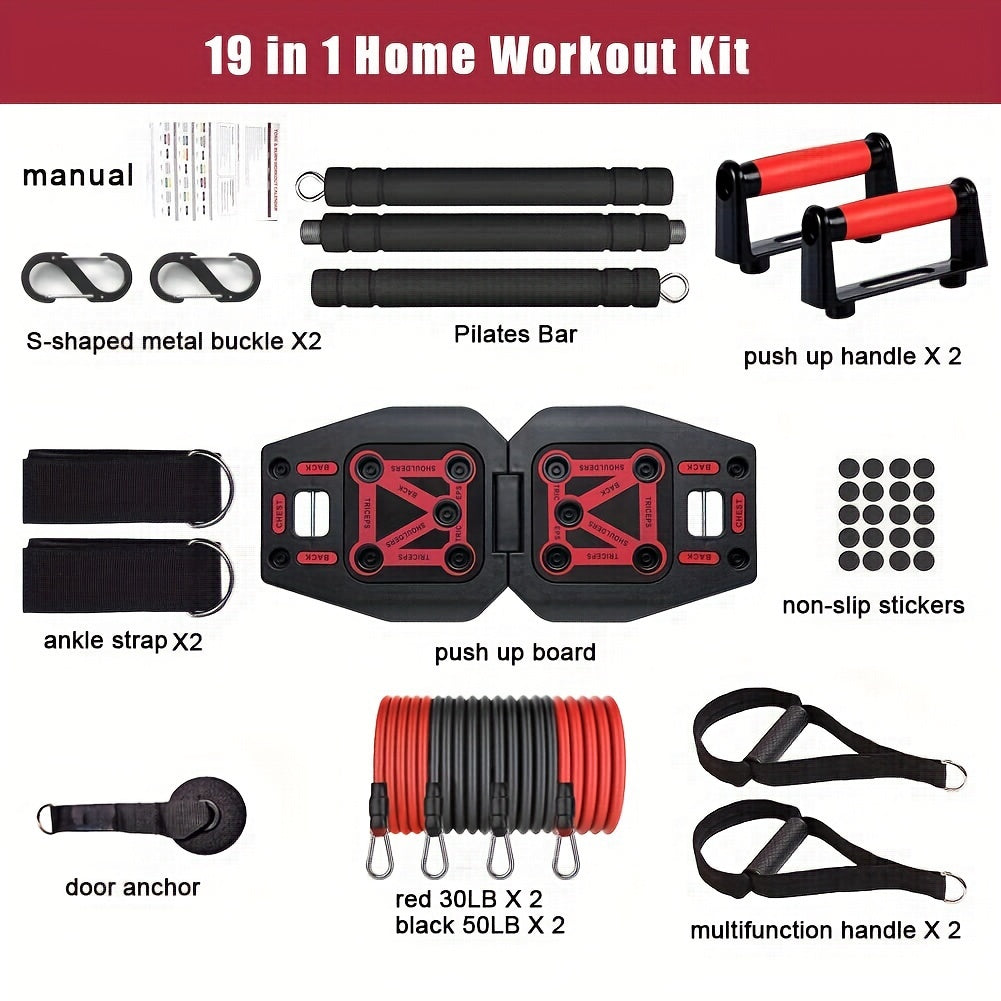 Revitalize Mind Body 9 In 1 PushUpBoard FitnessEquipmentKit