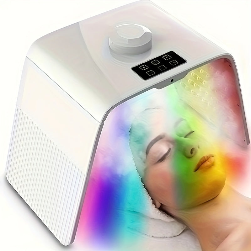 Foldable LED Facial Mask, Skincare Beauty Device For Home Use, Ideal Gift For Women, Mother'S Day Gift - Revitalize Mind Body