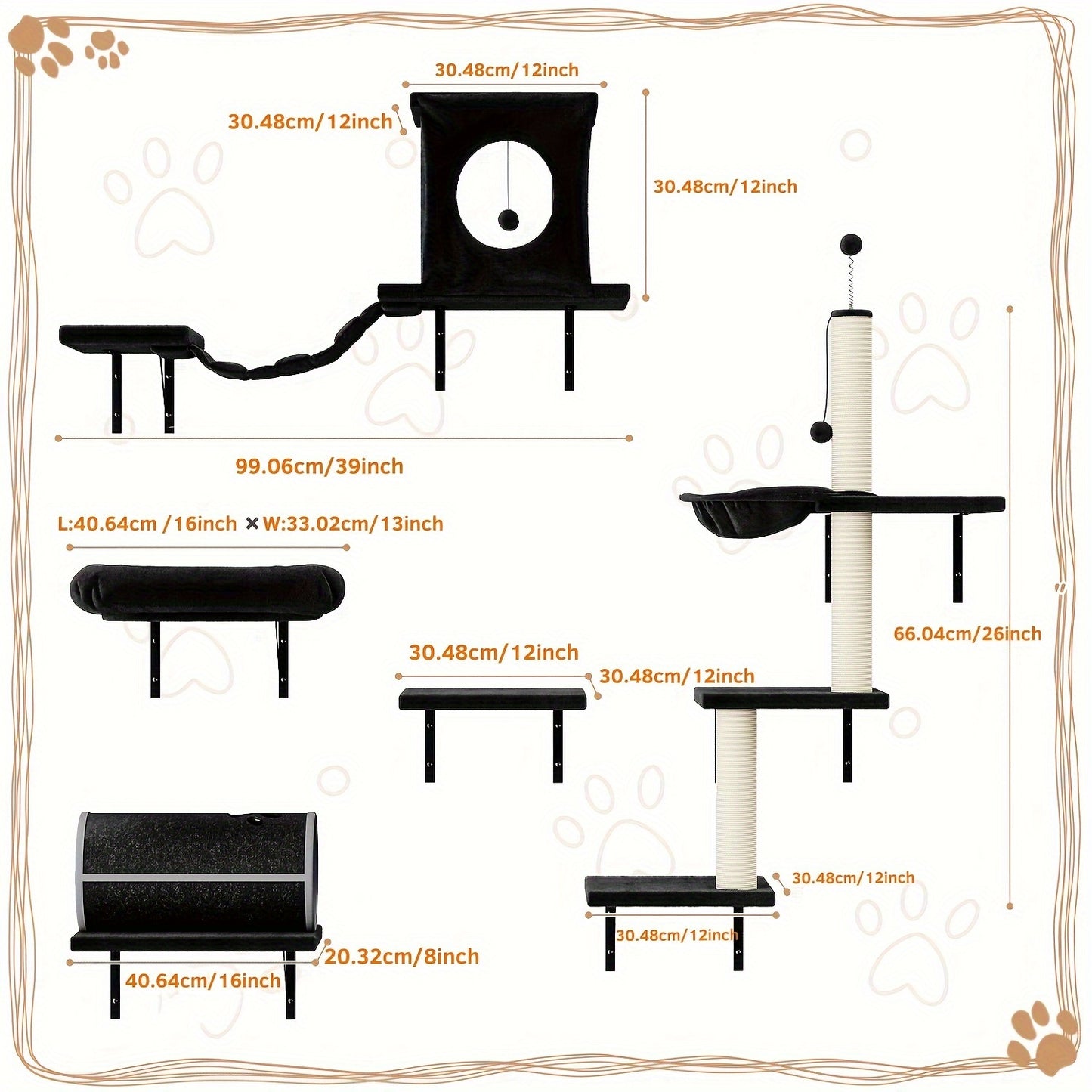 Luxury Cat Climber Set With House, Tunnel, And Shelves - Revitalize Mind Body