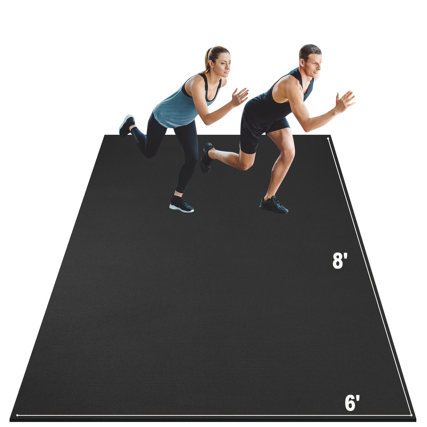 RMB Thick Non Slip Exercise Mat for Home Gym Flooring