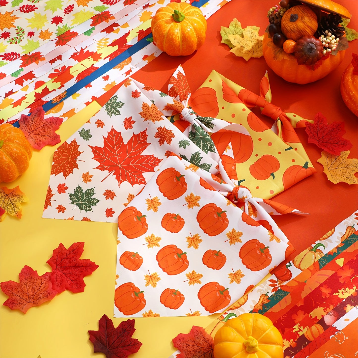 OUTUSBreed Dog Bandanas Bulk Autumn Patterns For Small Dogs