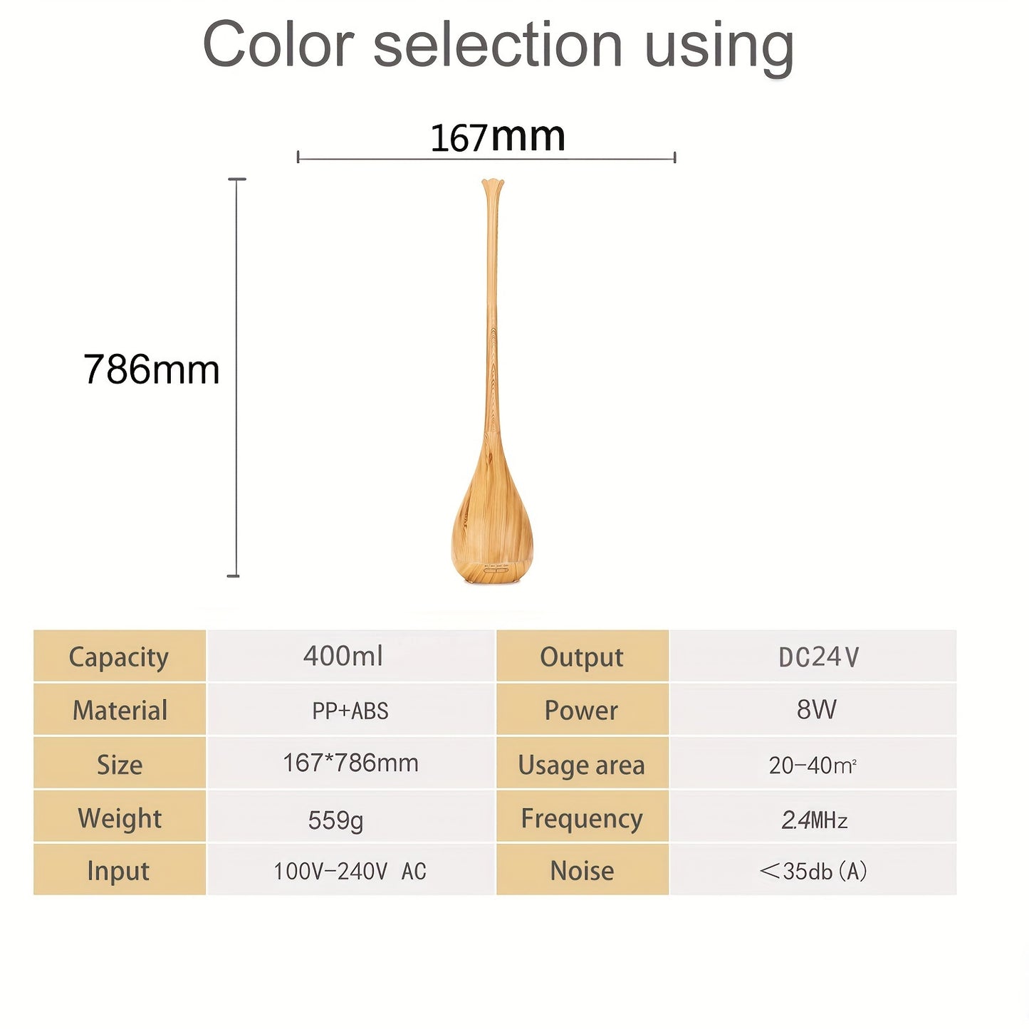 13.53oz Premium Essential Oil Diffuser, Aromatherapy Oil Humidifier With 10 Bottles Of Essential Oils, Home/Bedroom Cold & Warm Mist Humidifier With Timer & Auto Off Safety Switch, 7 LED Light Colours For Desk/Office/Baby Bed - Revitalize Mind Body