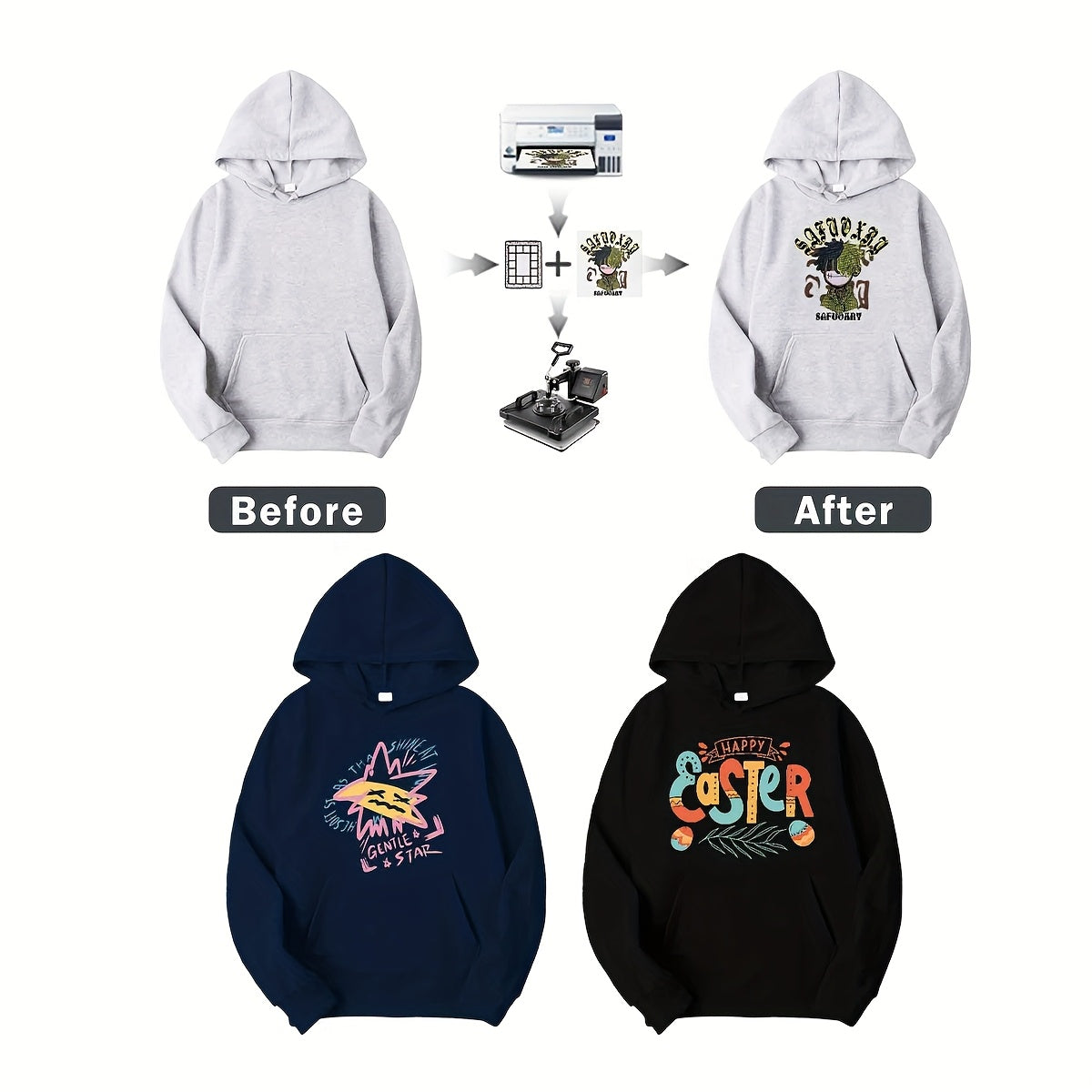 AGH Sublimation Blank Polyester Hoodies Sports Exercise Clothes