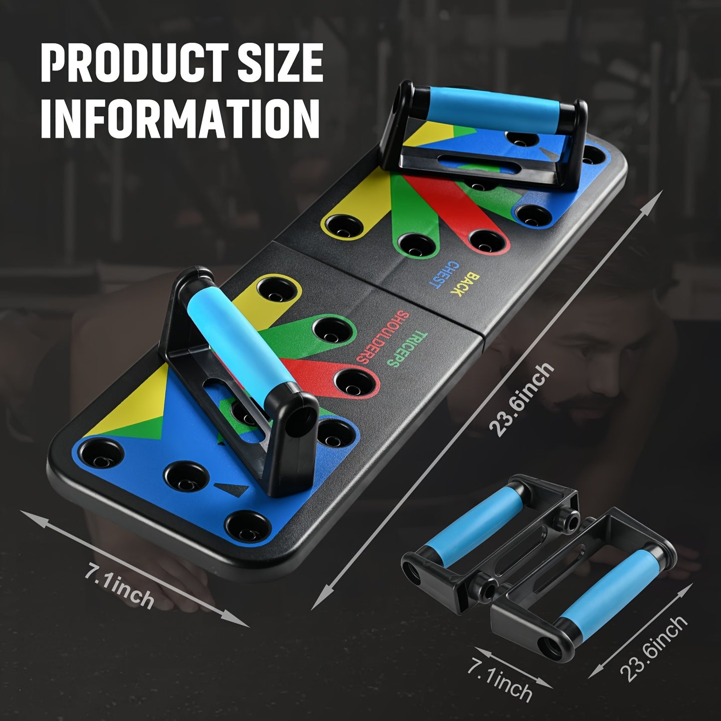 Revitalize Mind Body Foldable Push Up Board PVC Fitness