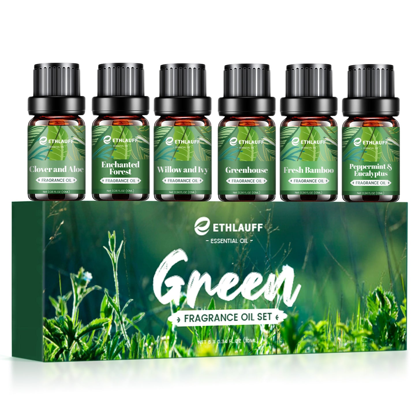 Mens Essential Oils Set, Men Scents Fragrance Oil, Essential Oils for Diffuseret 6x10ML, Diffuser Oils Scents for Home,Tobacco and Bay Leaf, Kentucky Bourbon, Galactic Skies, Scotch Whisky, Birchwood Oud - Revitalize Mind Body