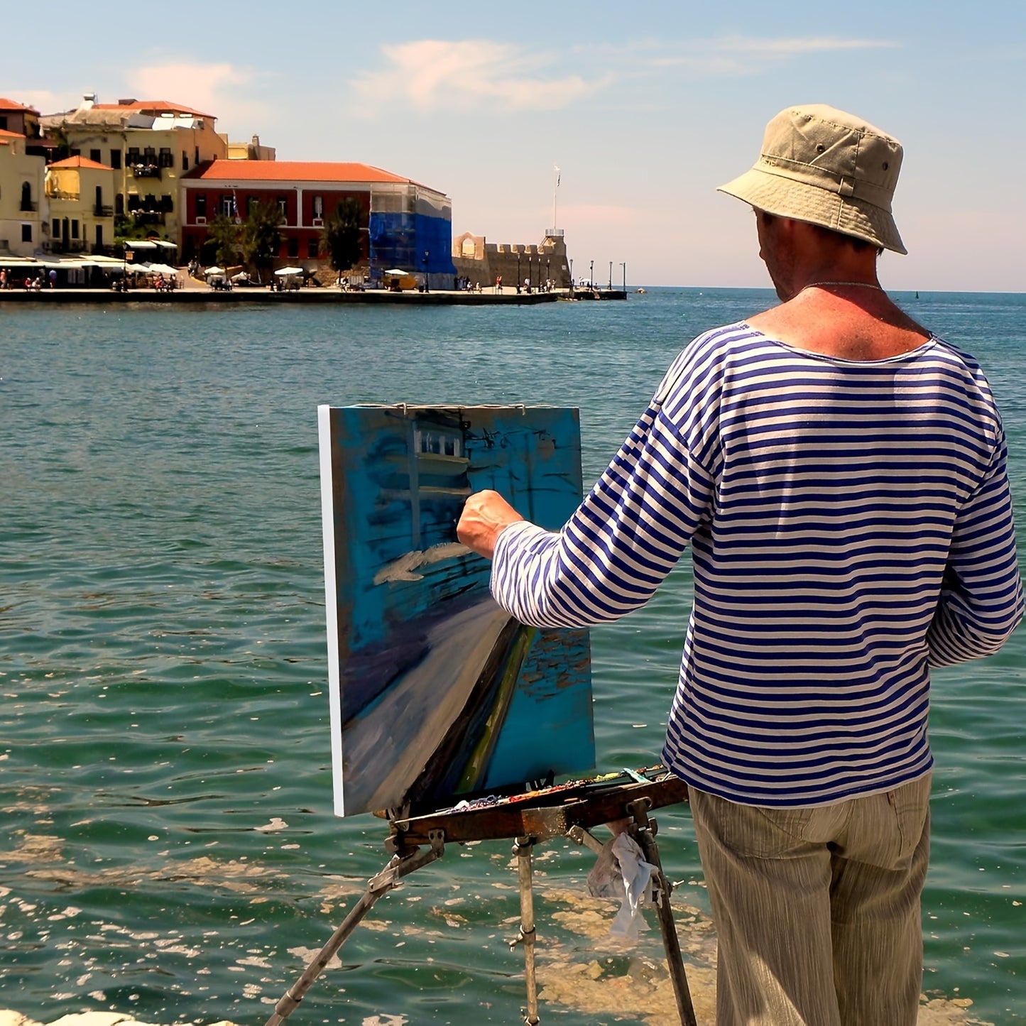 Stretched Canvas Set Of 10 Primed White 100 Percent Cotton