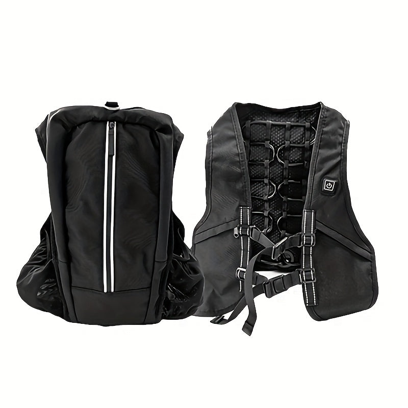 Premium Water-Cooling Vest For Men & Women | 5s Quick Cooling, Long-Lasting Cooling Vest With Ice Packs & Rechargeable Battery, Adjustable Cooling Modes, Ultra-Portable UV-Resistant Design For Outdoor, Sports, Work & Hot Summ - Revitalize Mind Body