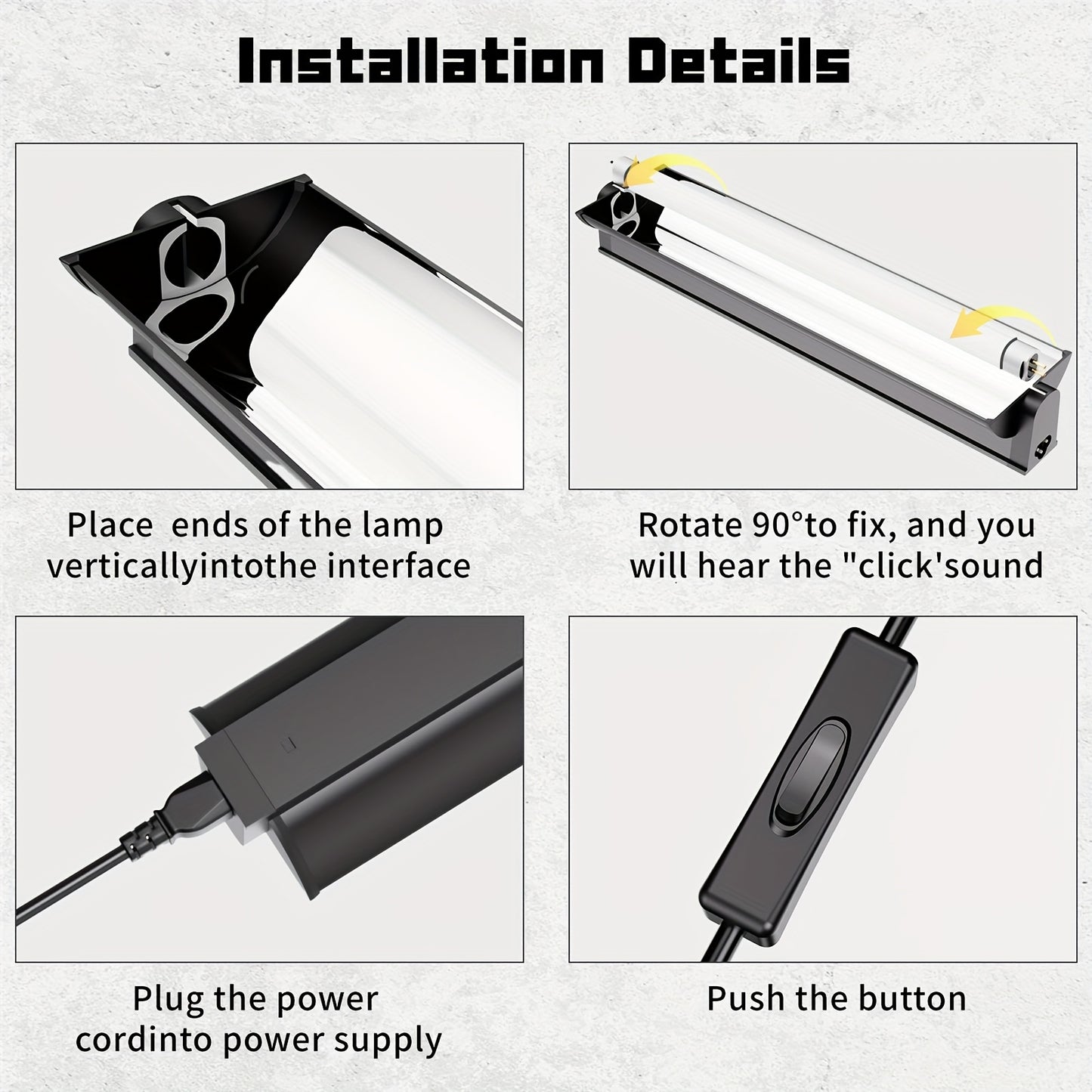 39W T5 UVB Reptile Light Kit ETL Certified With Reflector