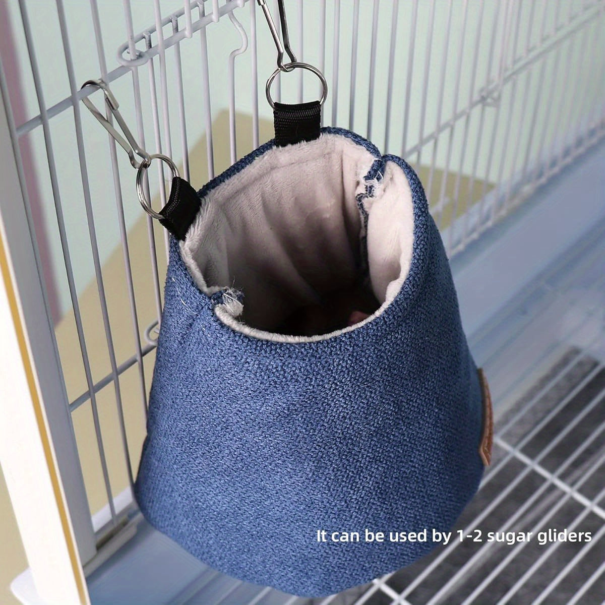 Sugar Glider Bed Pouch Soft Hanging Cage Bed Nest Fabric
