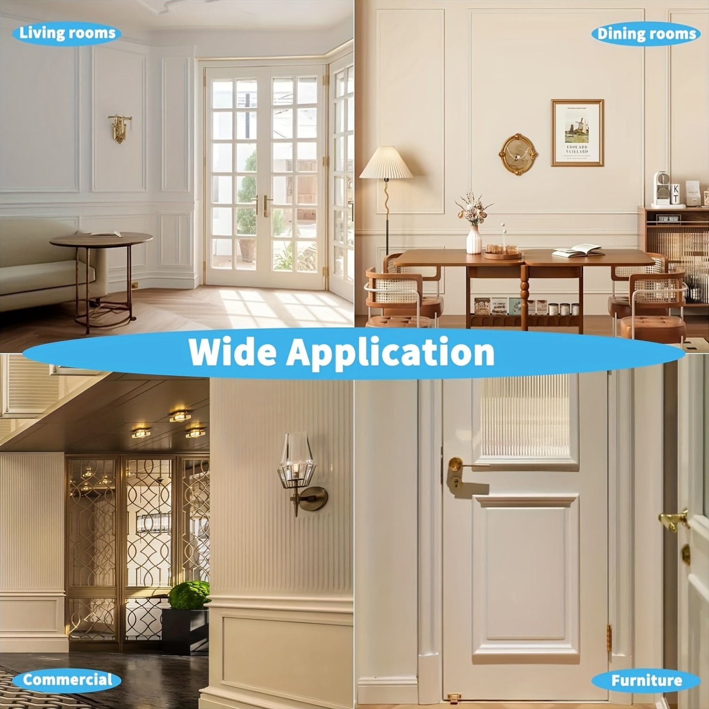 Art3d Ready To Assemble Wainscoting Panels Set Of 6