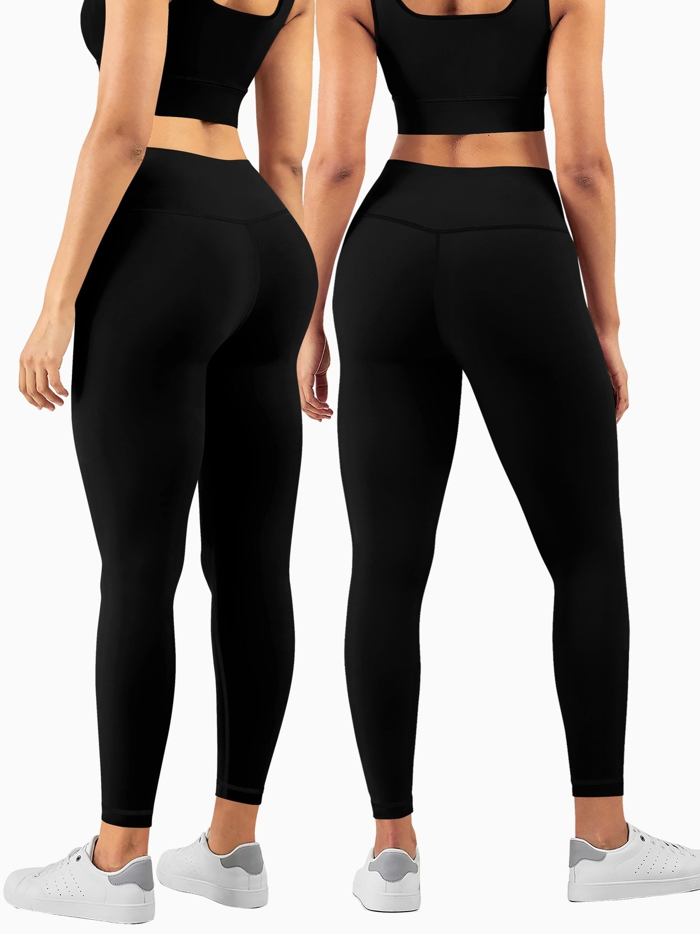 Halloween Skull Glow Yoga Set Women High Waist Pants Tank