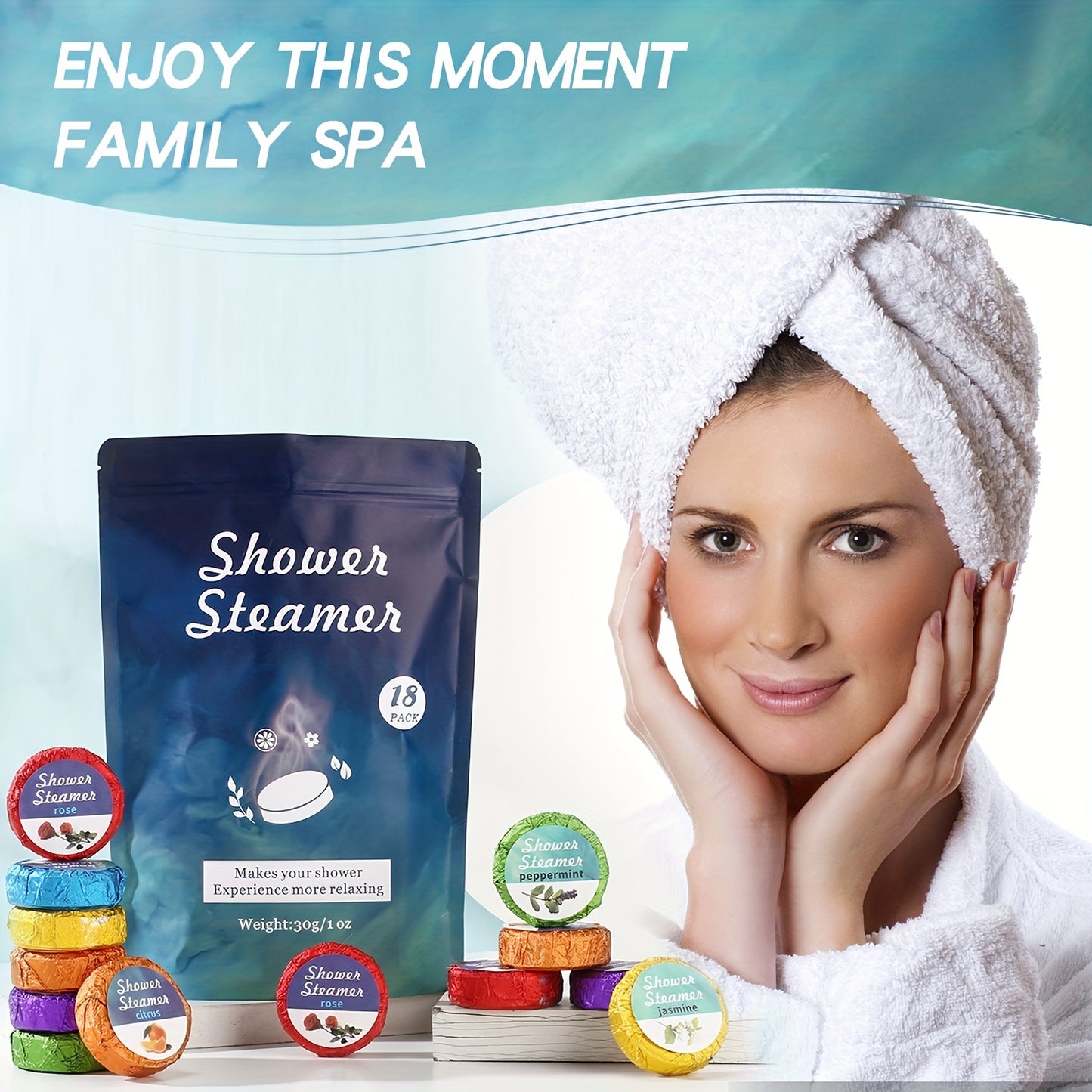 VZTIE Spa Shower Steamers Gift Set With Essential Oils