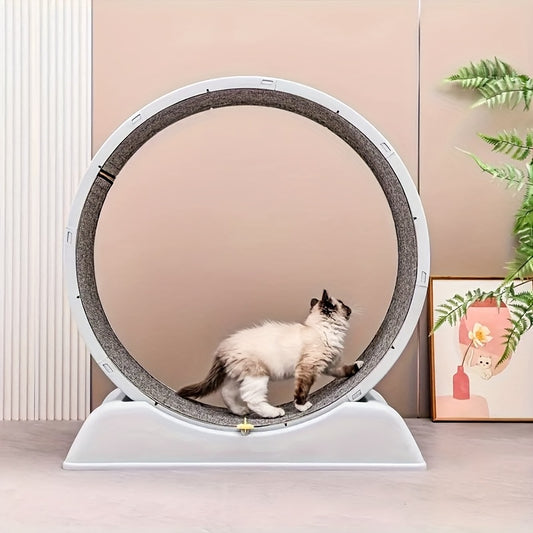 Quiet Cat Treadmill - Animal Print, Non-Electric Exercise Roller For Cats & Small Dogs, Without Battery - Revitalize Mind Body