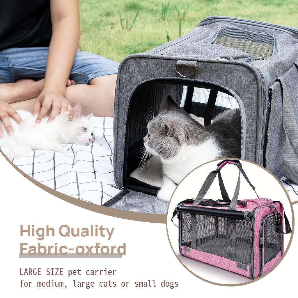 Airline Approved Soft Sided Cat and Dog Carrier Durable Travel