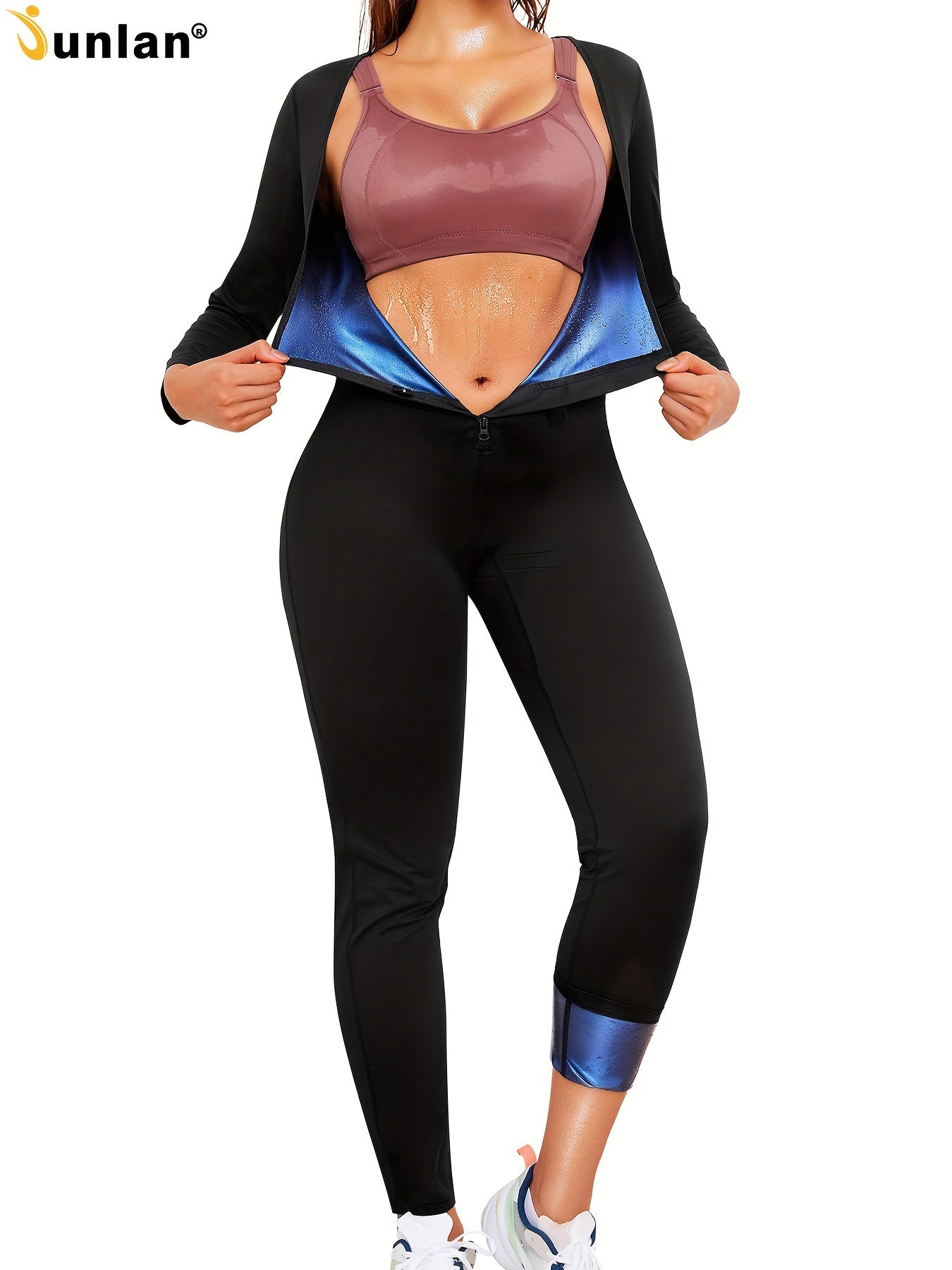 Junlan Women's Sauna Jumpsuit for Effective Workout Performance - Revitalize Mind Body