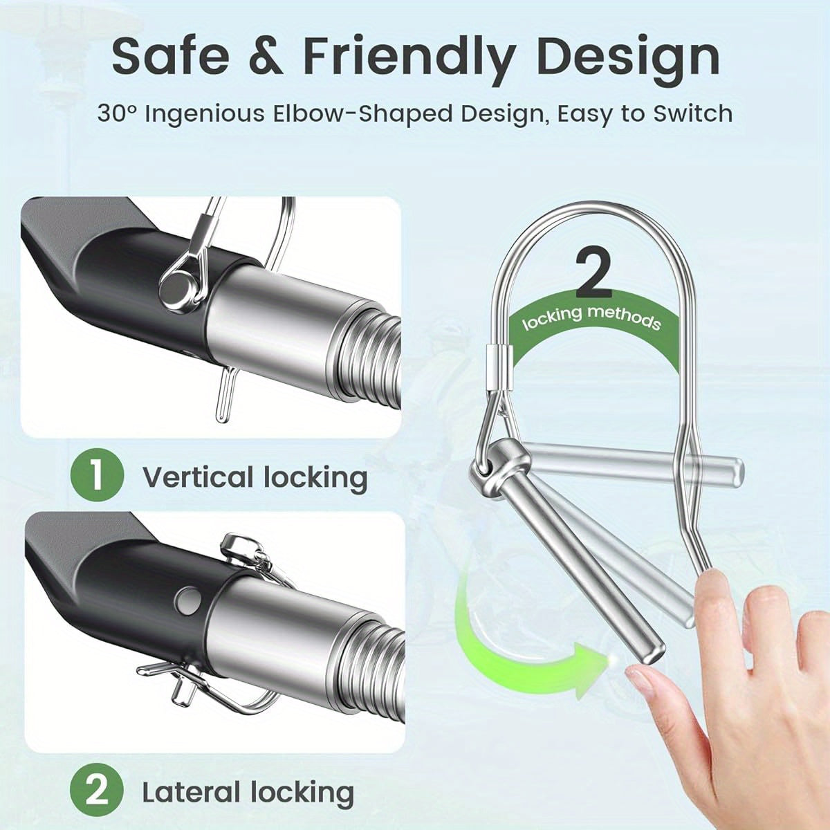 Bike Trailer Hitch, Bicycle Trailer Hitch Coupler for Schwinn, Instep Bike Trailer, Bike Trailer Adapter Attachment for Kids, Pet Bicyle, Cargo Bike Trailer, etc - Revitalize Mind Body