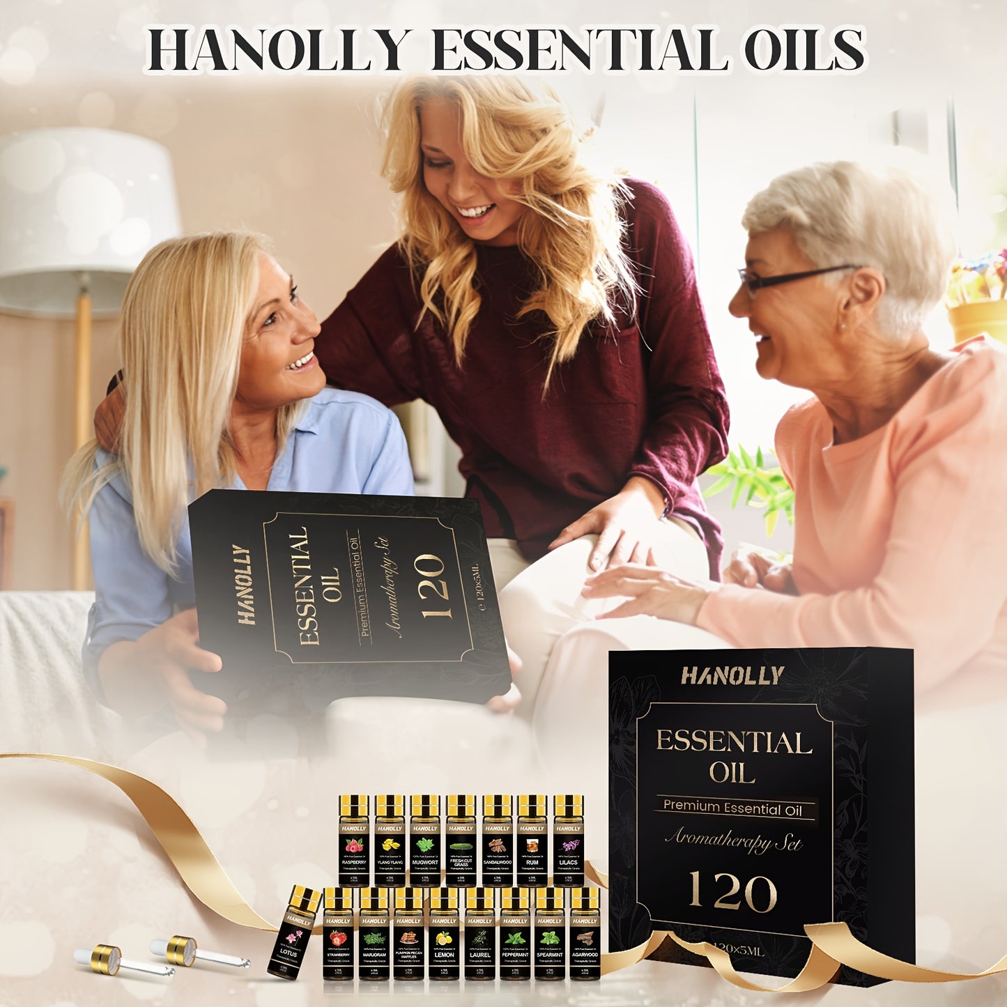 Essential Oils Versatile Gift Set for Diffusers and Candles