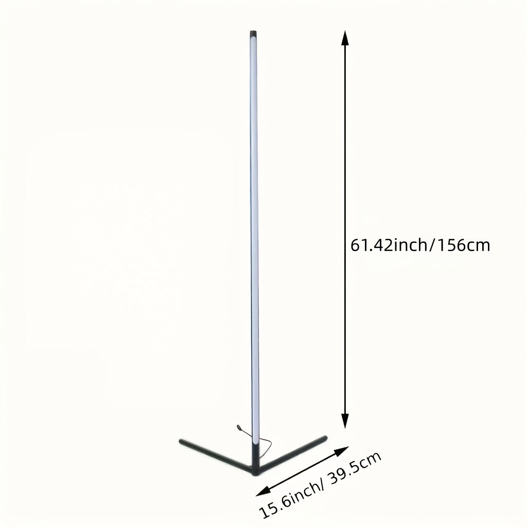 Corner Floor Lamp With RGB LED Remote App Music Sync
