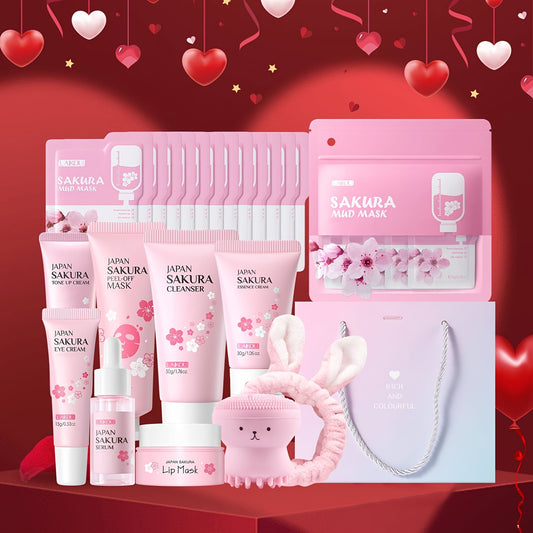 LAIKOUE Sakura Skin Care Kit All Skin Types Day Night