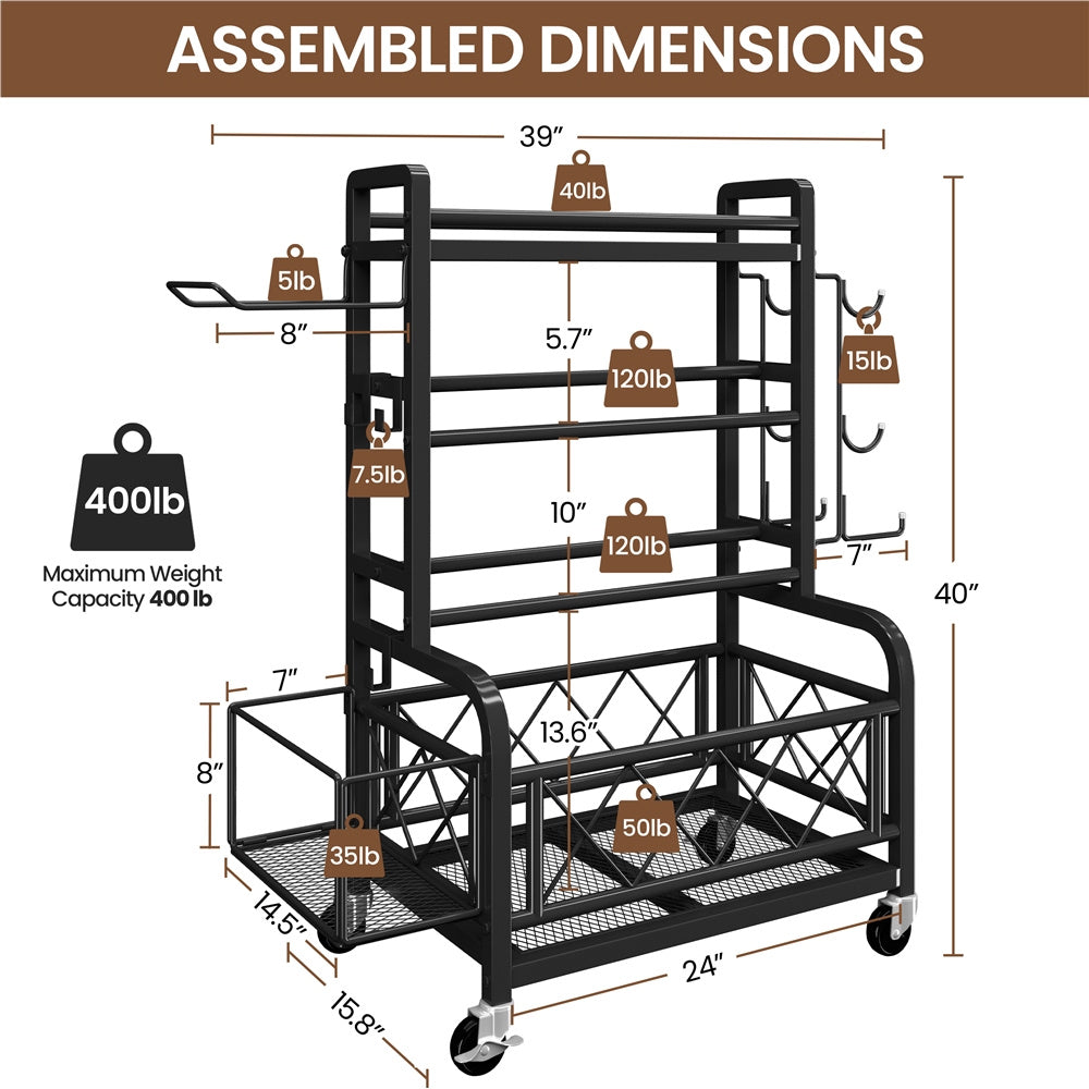 Costoffs Dumbbell Rack With Hooks For Home Gym Storage