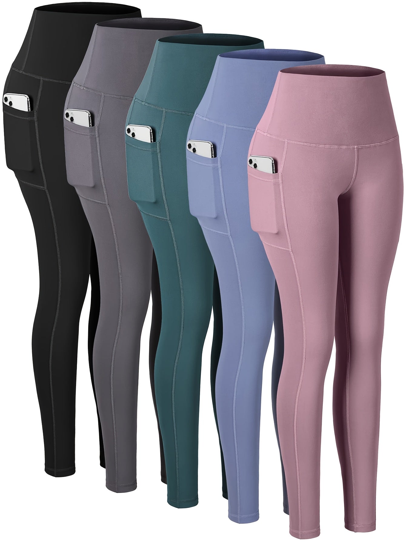 Pro-Fit Women's High Waist Breathable Yoga Pants with Pockets