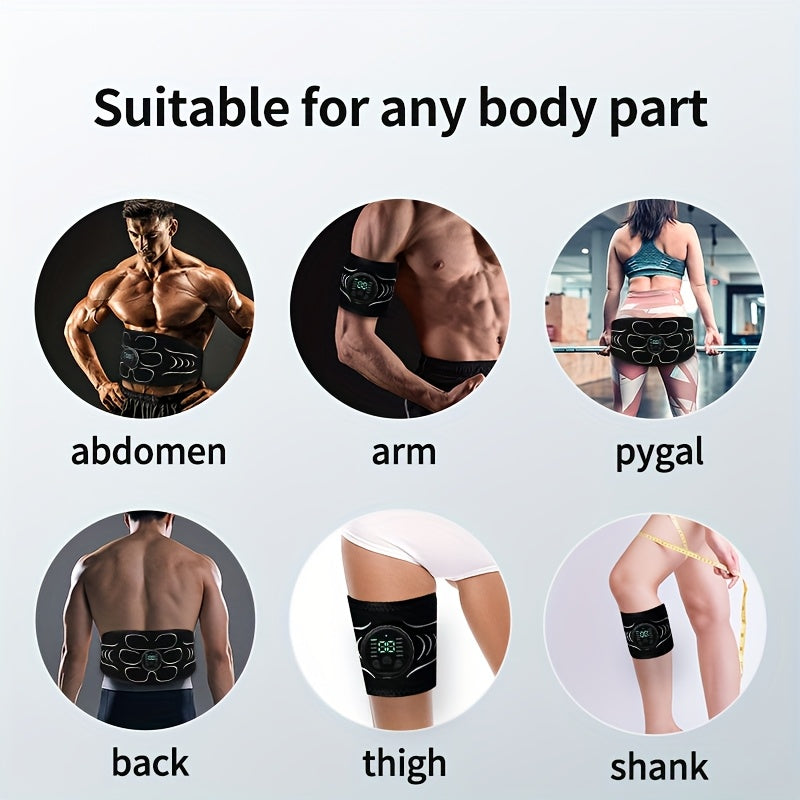 EMS Fitness Belt Three Piece Set, Thickened Fitness Belt, Home Fitness Equipment, Muscle Stimulator, Abdominal Muscle Shaping Belt, Arm, Abdominal, And Thigh Muscle Relaxation And Body Shaping, Valentine's Day Gift - Revitalize Mind Body