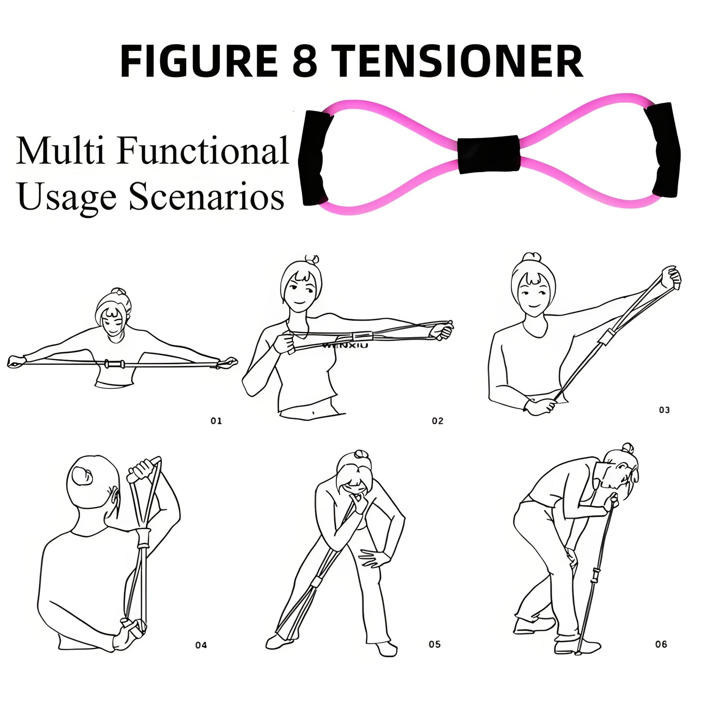 Yoga Fitness Set with Resistance Bands and Exercise Ball