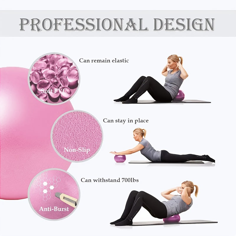 Yoga Ball Set for Home Gym and Fitness Fun