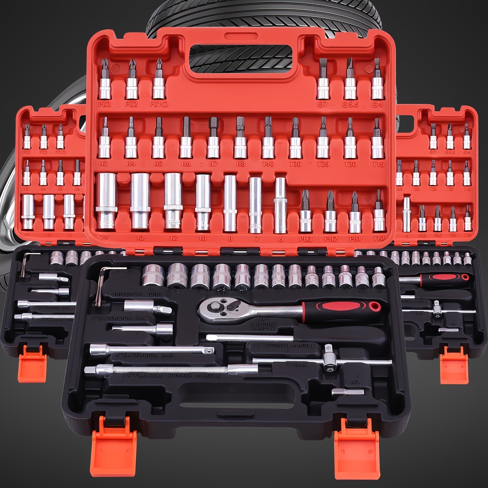 Chrome Vanadium Socket Set With Ratchet Handles And Extensions - Revitalize Mind Body