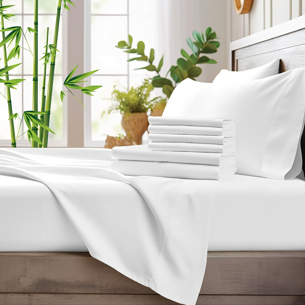 Cooling Bamboo Bed Sheet Set 2000TC Ultra Soft All Season
