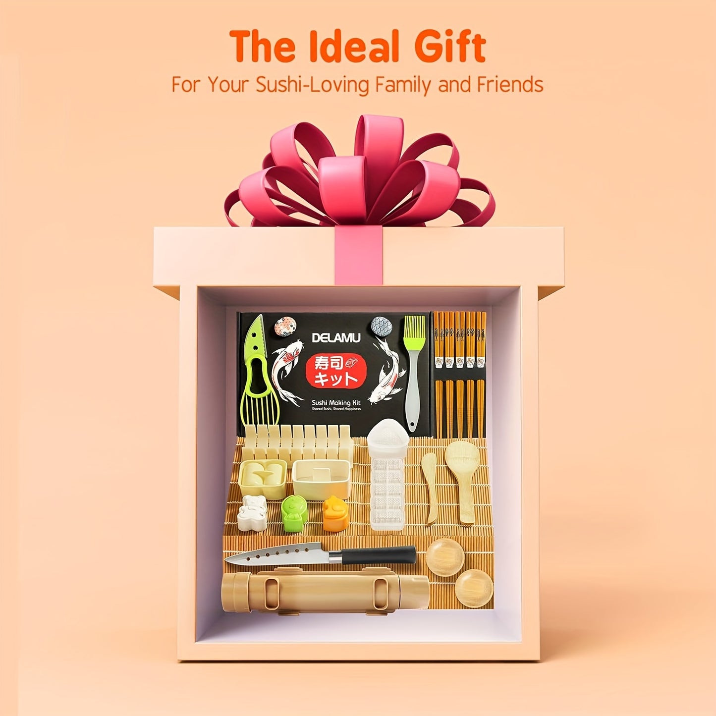 Sushi Making Kit With Bamboo Mats And Tools For Beginners