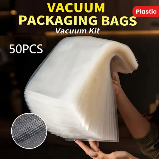 50pcs Food Vacuum Bags, Vacuum Sealing Machine Packaging Bags, Used For Kitchen Storage And Food Preservation, Kitchen Accessories, Suitable For Vacuum Storage And Food Preparation, Anti Odor And Leak Proof, Refrigerator Pres - Revitalize Mind Body