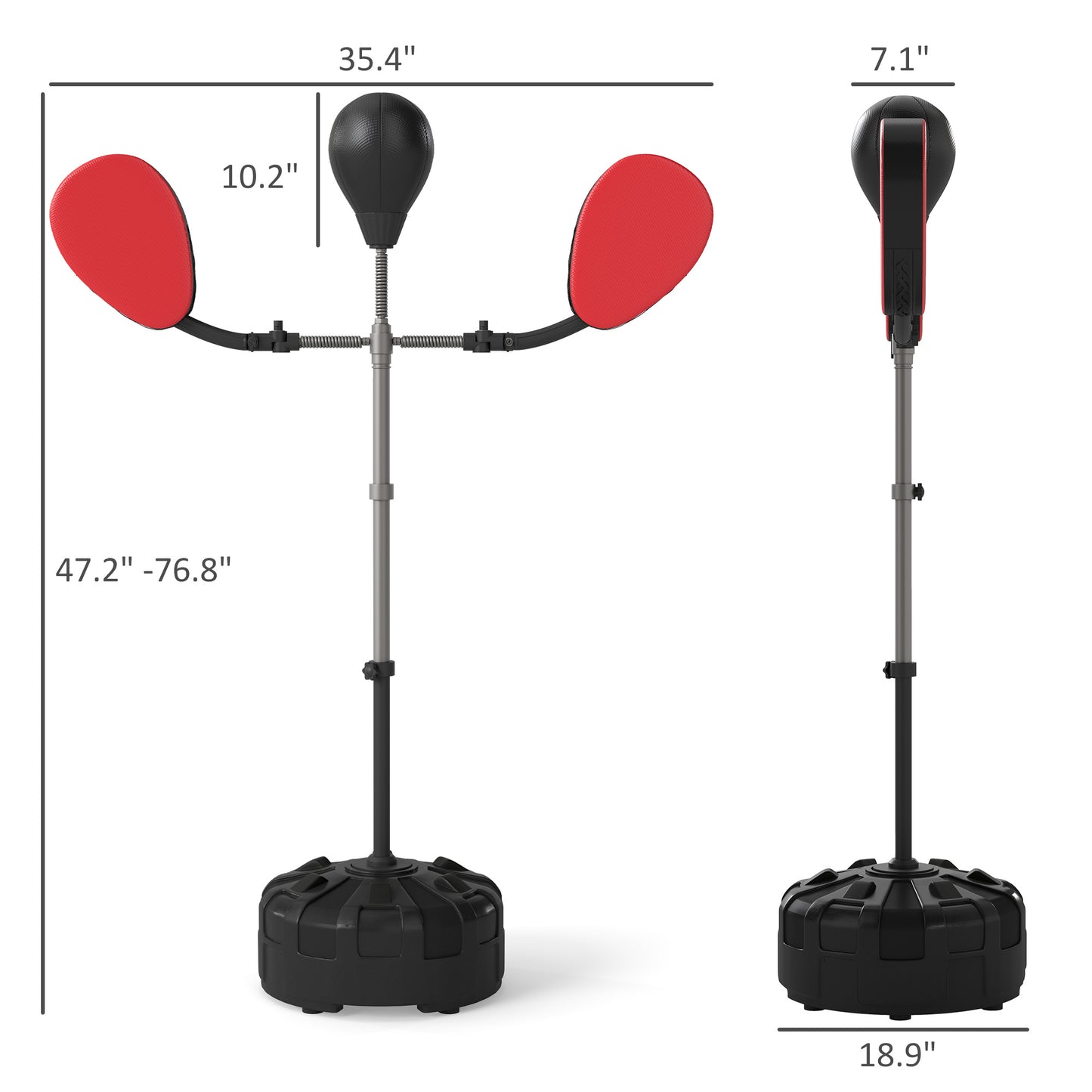 SOOZIER 3-In-1 Boxing Bag With Stand And Target Arms