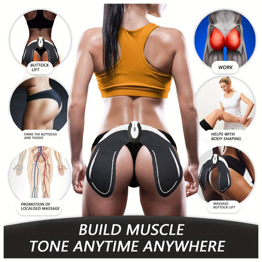 EMS Buttocks Trainer, Suitable For Buttocks, Shaping A Charming Figure, Effectively Exercising And Massaging Buttocks Muscles, With Replacement Gel Patch - Revitalize Mind Body