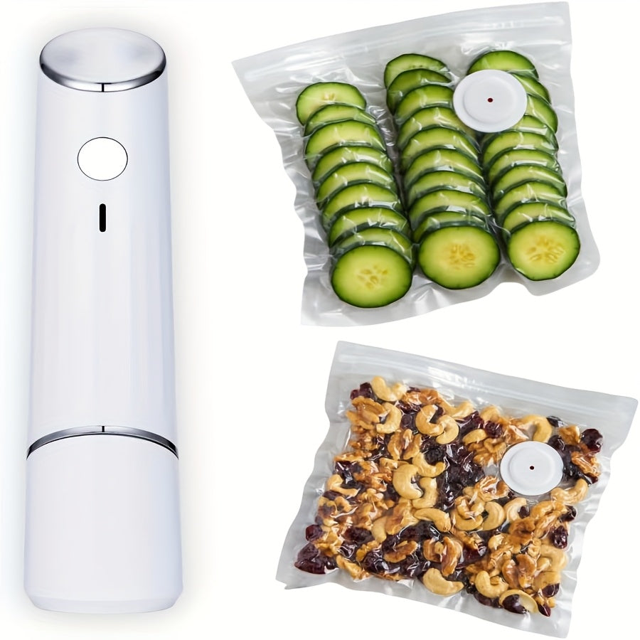 Handheld Vacuum Sealing Machine For Food Storage With Reusable Bags