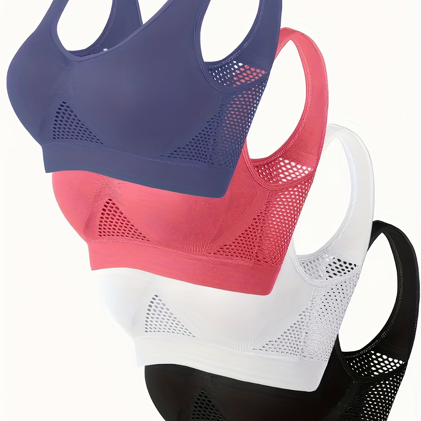 MANNICE Wireless Padded Sports Bras for Yoga and Fitness - Revitalize Mind Body