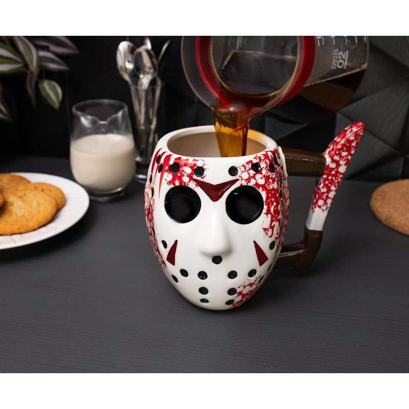 Silver Buffalo Jason Voorhees Mug 3D Sculpted Ceramic Coffee Cup
