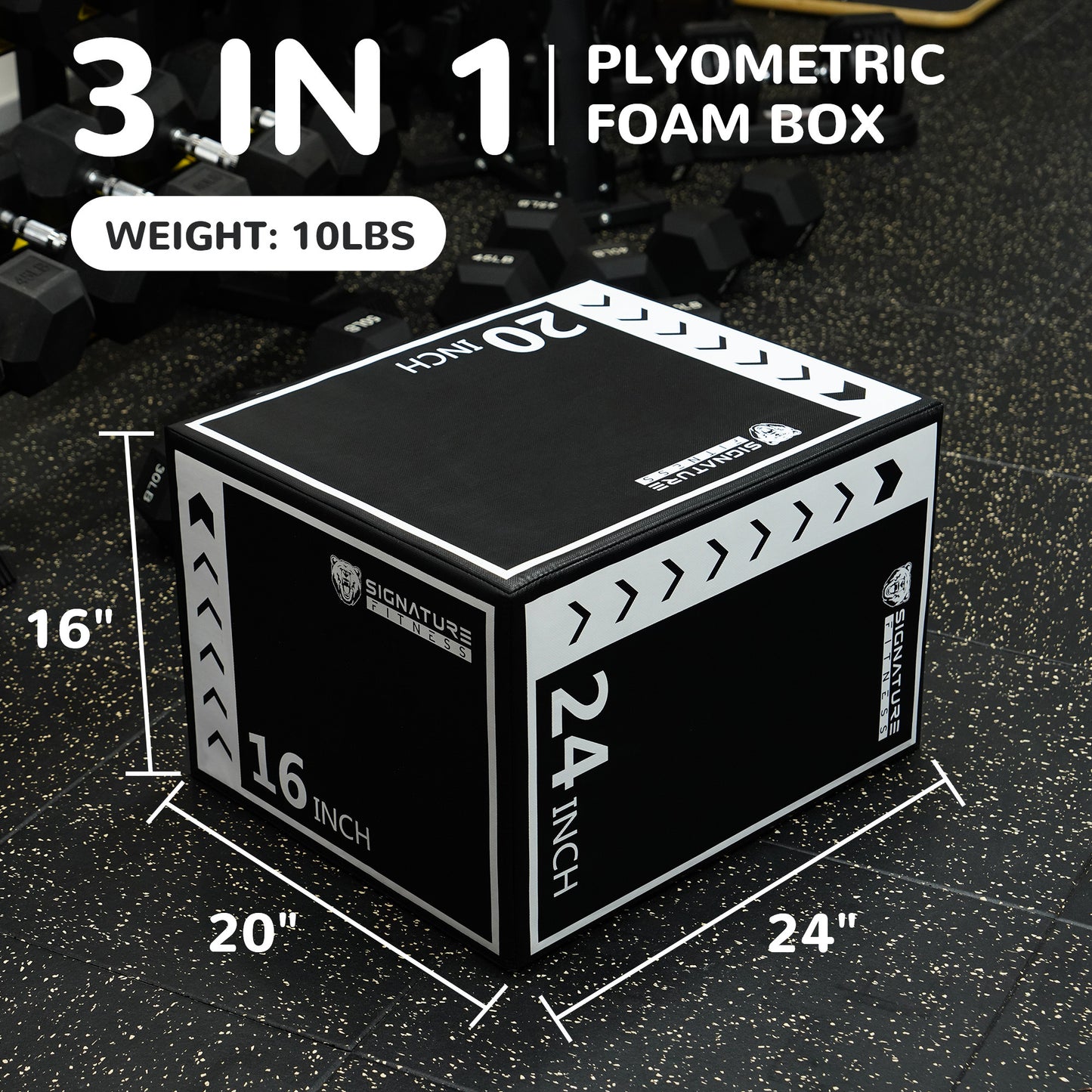 BalanceFrom 3 In 1 Rotatable Plyometric Box Jump Trainer