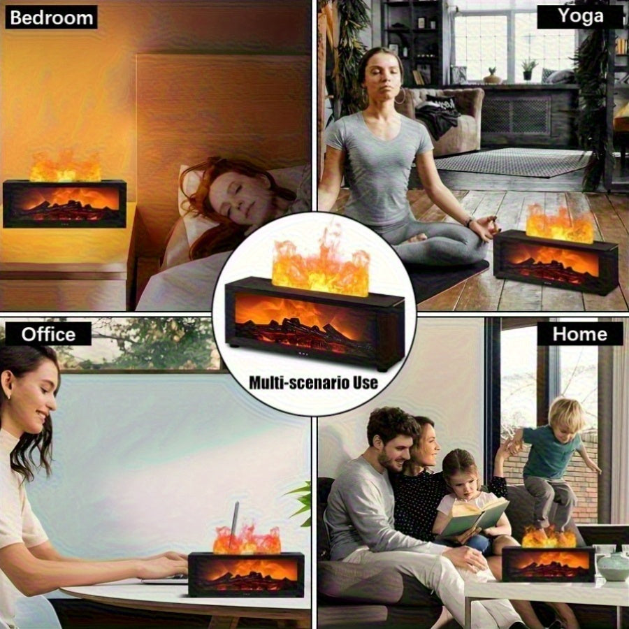 Morovan 4 In 1 Fireplace Flame Diffuser And Humidifier