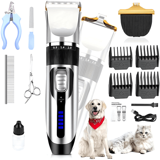 [Electric Pet Hair Trimmer] Cordless Electric Pet Hair Trimmer Set - Quiet, Suitable For Dogs And Cats - Revitalize Mind Body