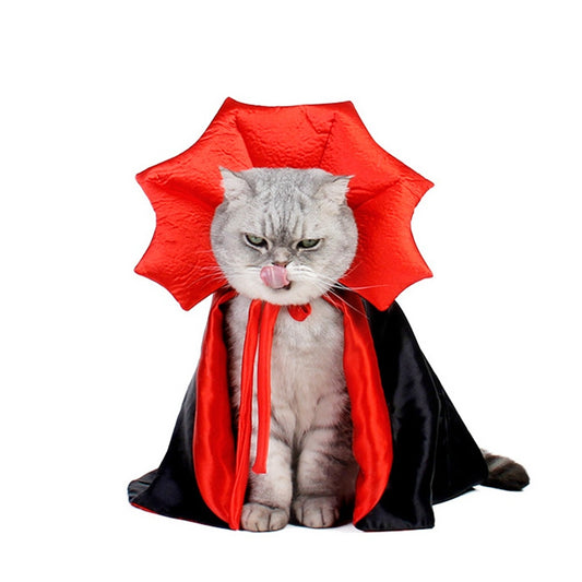 Halloween Pet Vampire Cloak Costume For Cats And Dogs