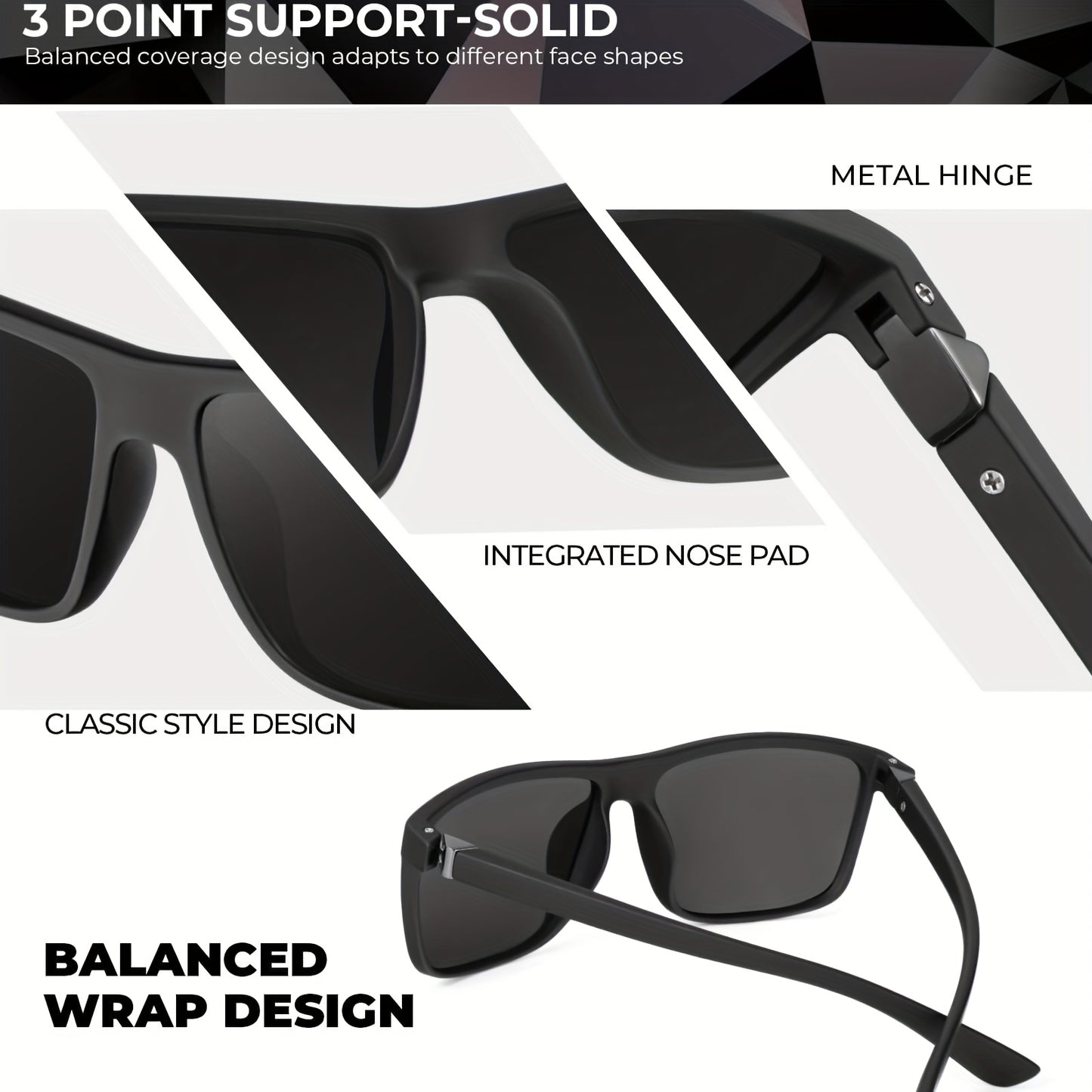 KALIYADI Polarized Fashion Glasses For Men Women Outdoor - Revitalize Mind Body