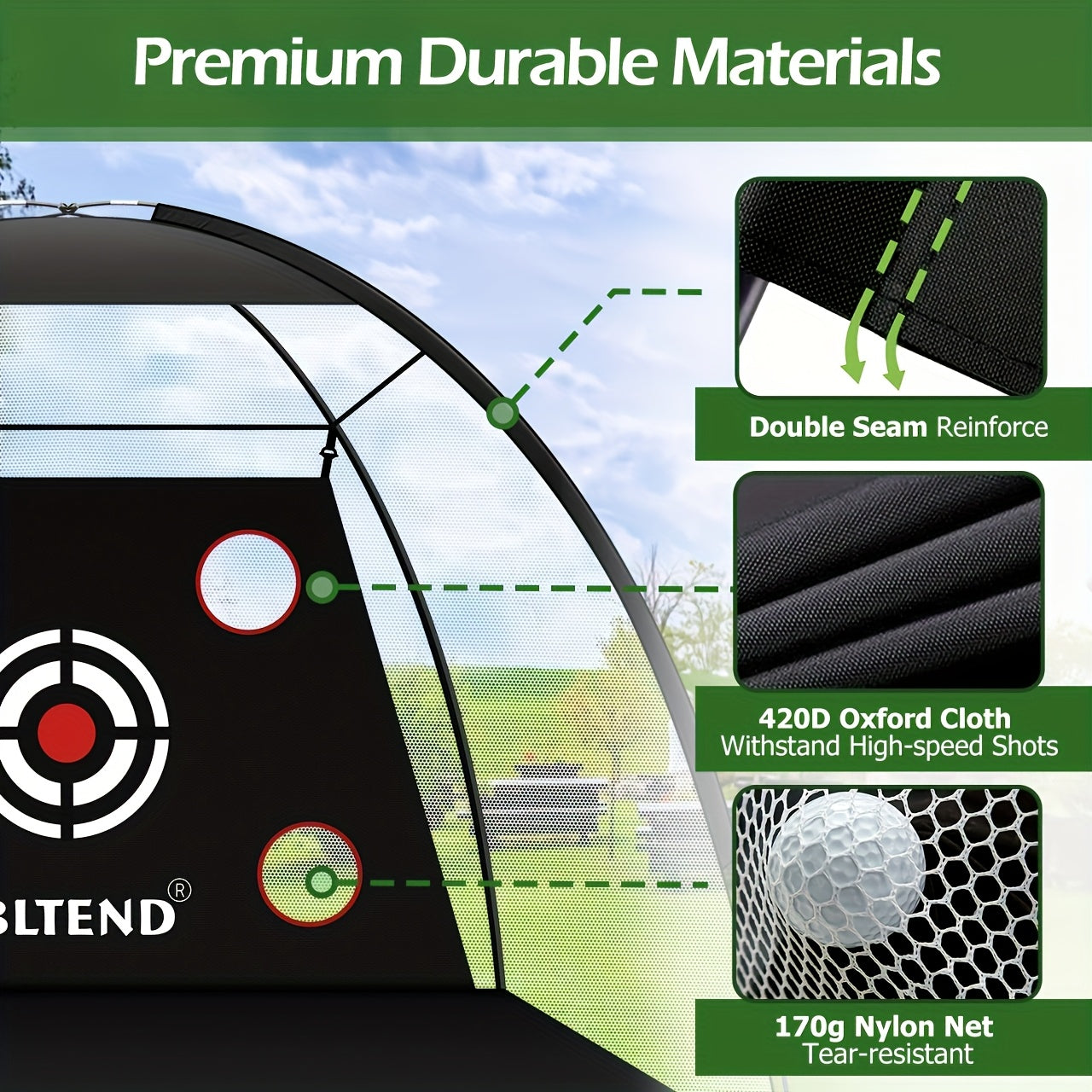 Toy Sports Golf Practice Net For Backyard Driving Indoor Outdoor