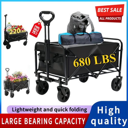 All Terrain Heavy Duty Folding Cart For Outdoor Transport