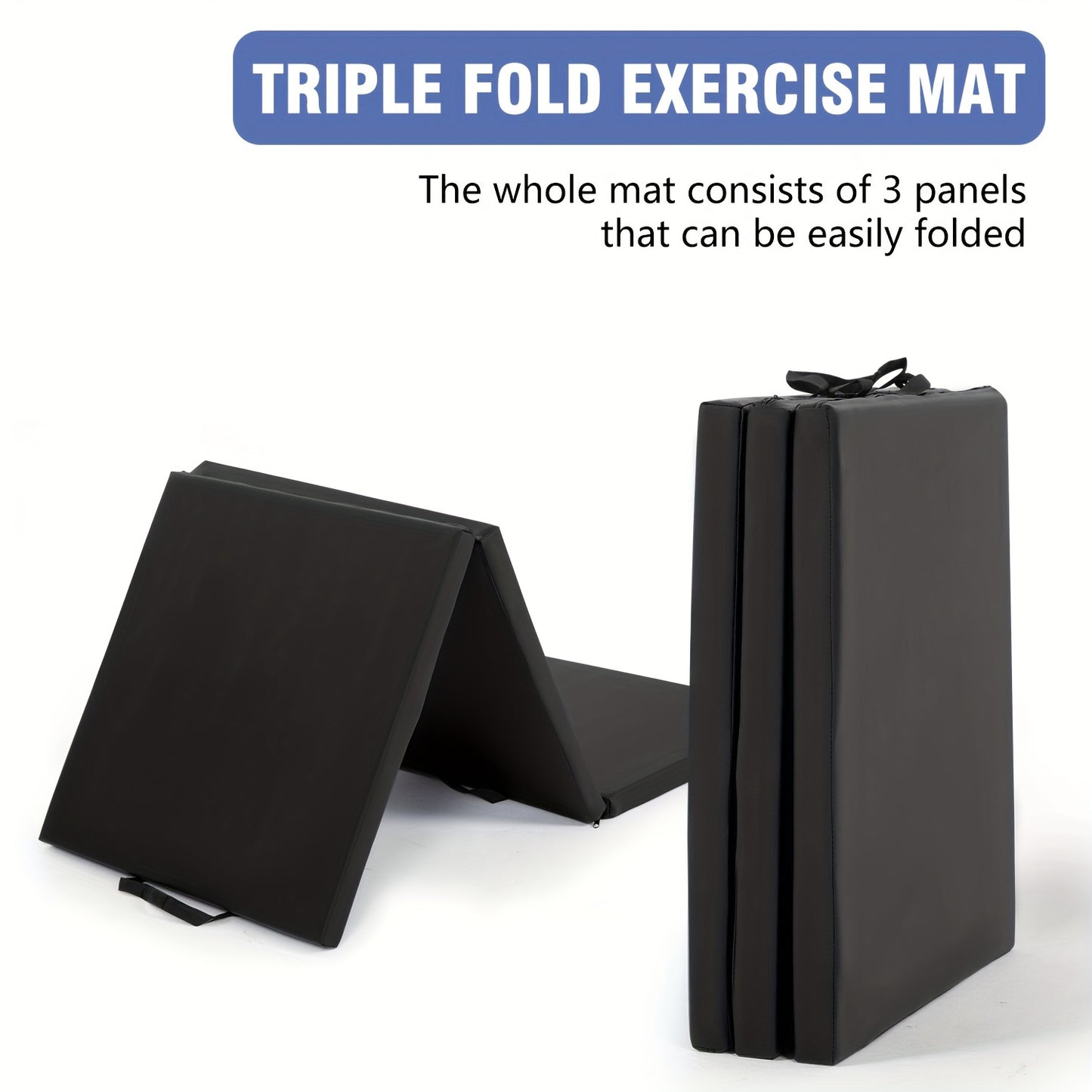 DOPINMIN 3 Fold Yoga Mat Durable NonSlip Training Essential