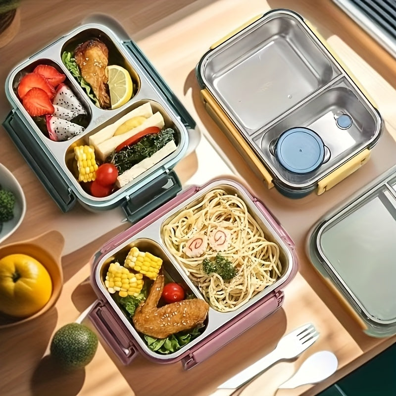 Leak-Proof 3-Layer Bento Box Set With Lid Tableware Microwave Safe - Revitalize Mind Body