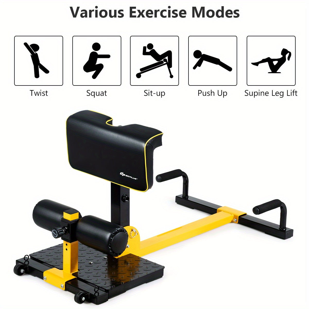GOPLUS 8 In 1 Multifunctional Squat Machine Home Gym