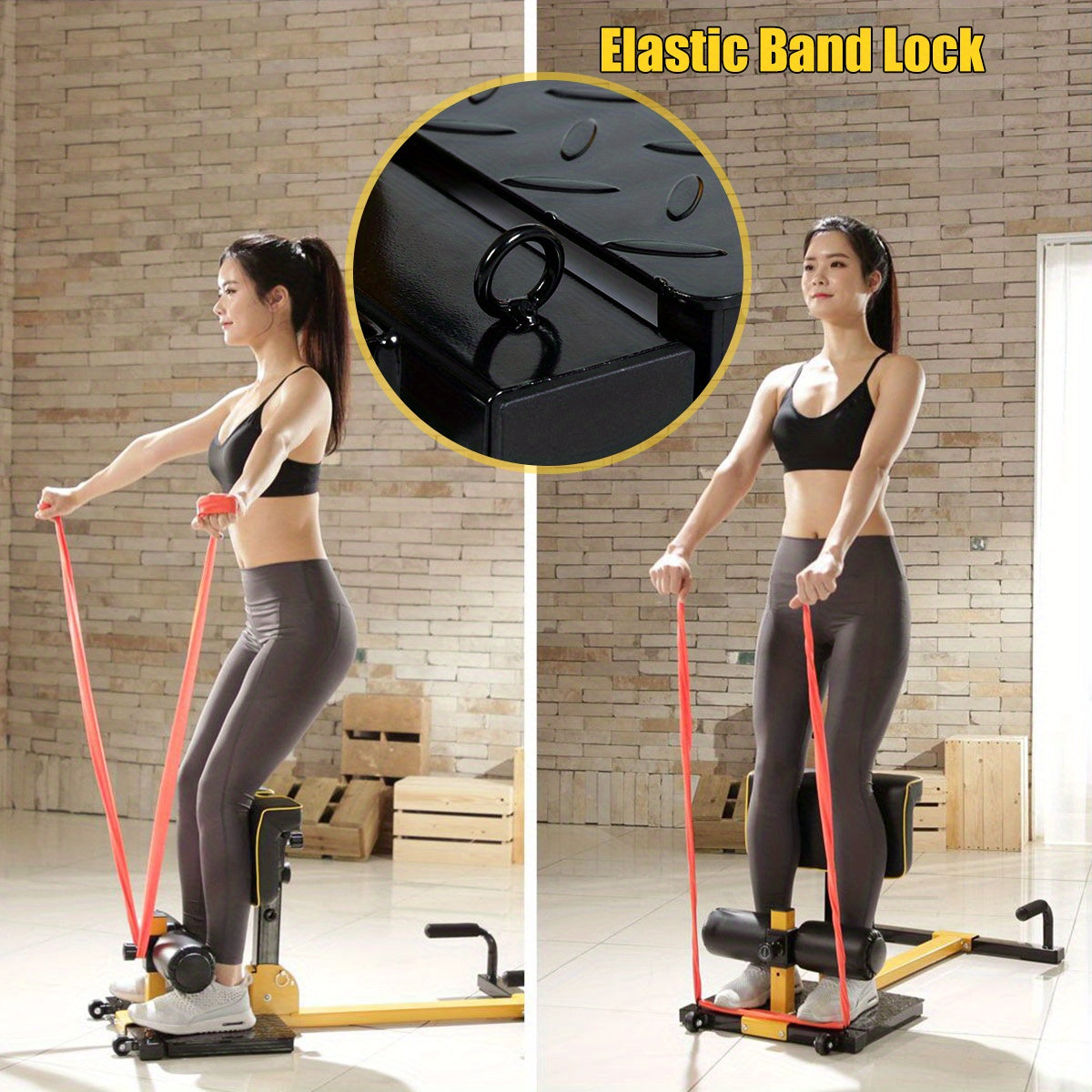 GOPLUS 8 In 1 Multifunctional Squat Machine Home Gym