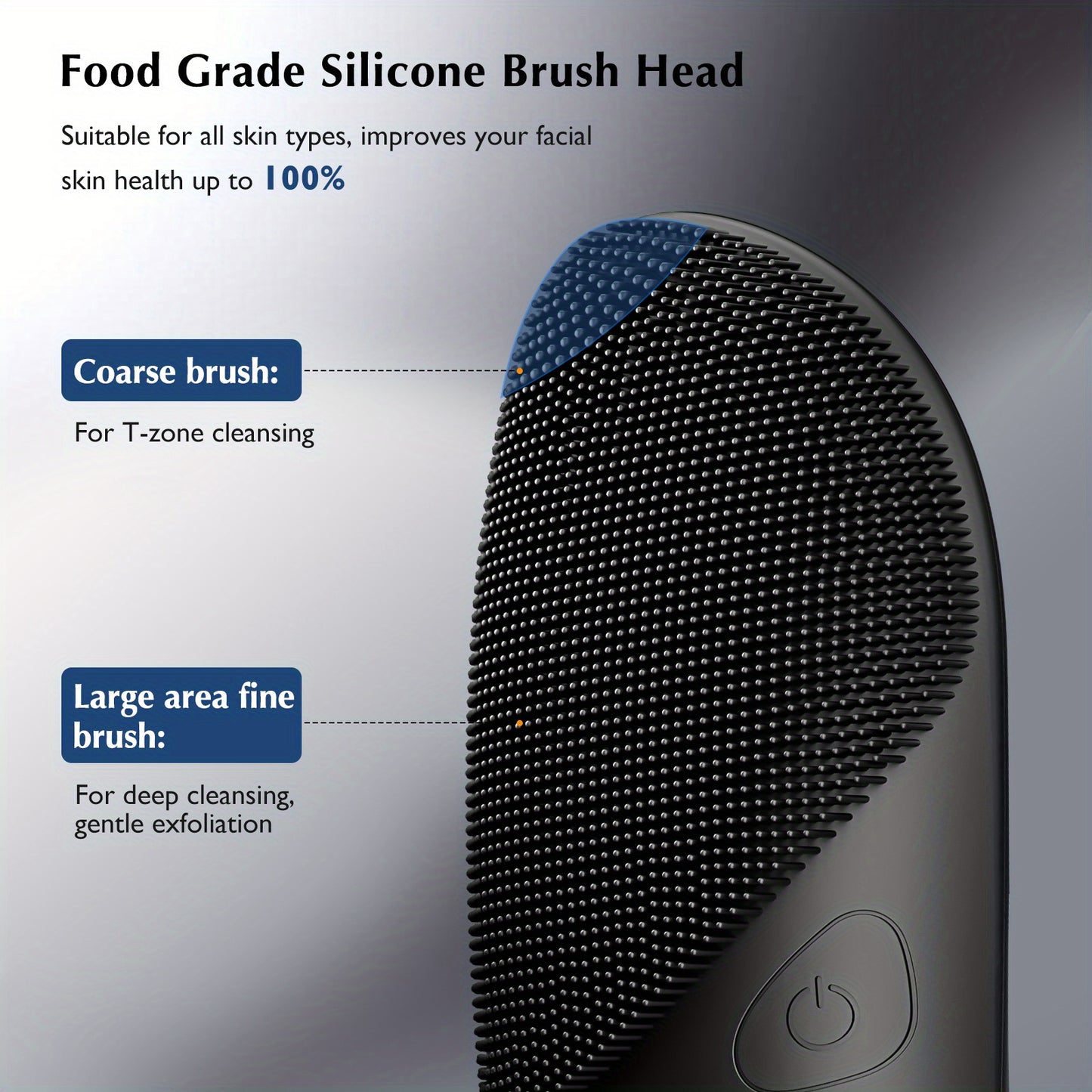 COSLUS Facial Cleansing Brush Silicone Face Scrubber
