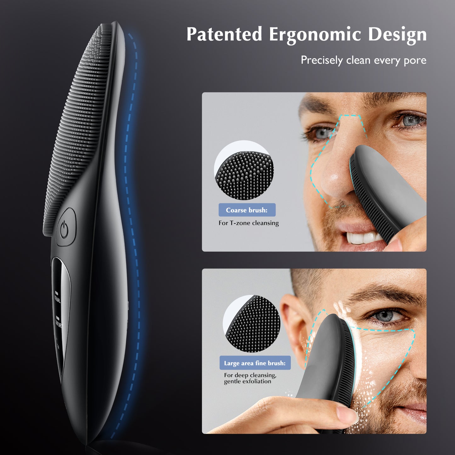 COSLUS Facial Cleansing Brush Silicone Face Scrubber